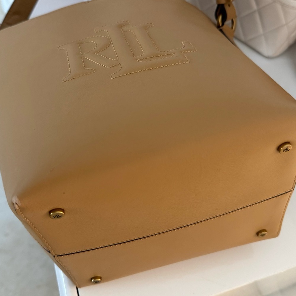 Ralph Lauren Tan Leather Hobo Bag - Picture 8 of 10